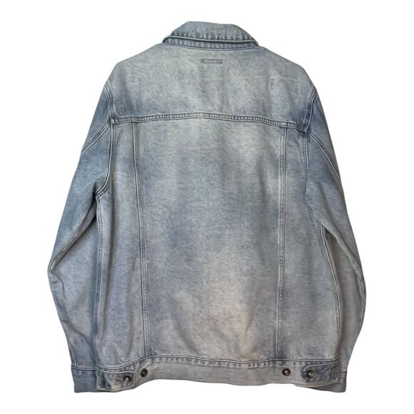 Hot Topic Light Wash Indigo Blue Denim Jacket Men’s Size XL - Picture 4 of 8